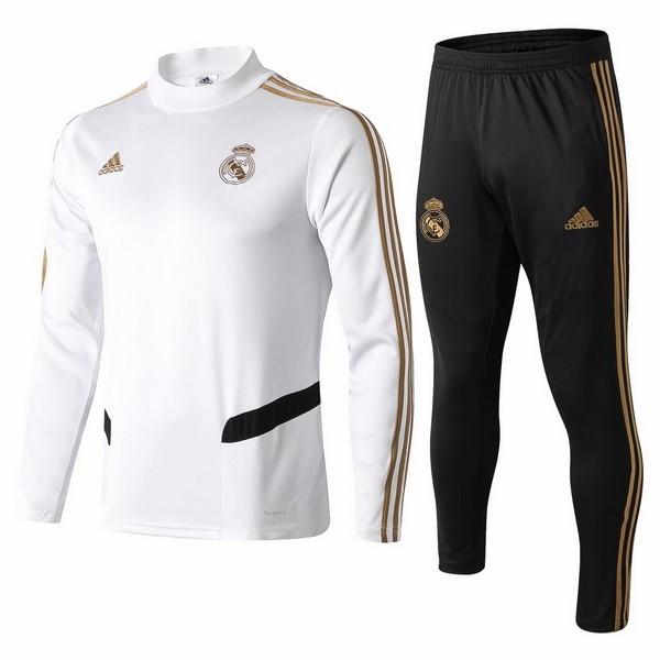 Chandal Niño Real Madrid 2019 2020 Blanco Negro Amarillo